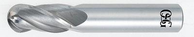 OSG Ball End Mill: Carbide, TiAlN Coated, 4 Flute, 16 mm Mill Dia, 32 mm LOC - General Purpose Carbide Ball End Mills
