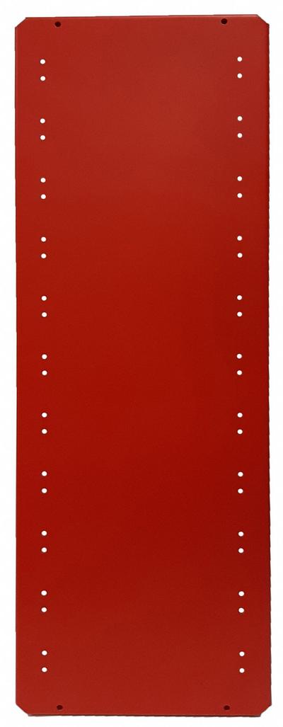 EQUIPTO Shelf: 36 in Overall Wd, 24 in Overall Dp, Solid Shelf, 18 ga, Red - Solid Steel Shelves for Standard Metal Shelving