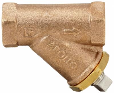 APOLLO Y Strainer: 3/8 in, NPT, Mesh, 0.0469 in Screen Size, Bronze, PTFE - Bronze Y Strainers