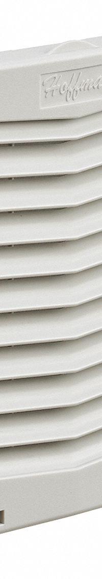 HOFFMAN Exhaust Grill and Filter: For Easy Filter Repl, Plastic, 8.19 in x 1.65 in (MPN HG0900404). Key specifications — Finish: Matte; Brand: HOFFMAN; Accessory Type: Exhaust Grill and Filter; Application: For Easy Filter Replacement; Features: No Tools or Fasteners Required; Material: Plastic.