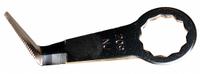 FEIN Oscillating Scraper Blade: 1 1/2 in Blade Wd, 2 1/2 in Blade Lg, Hooked, Steel, 2 Pieces, 2 PK (MPN 63903209014). Key specifications — attr1097478: Steel; attr1097483: Hooked; attr1097499: FEIN.