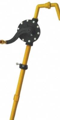 ACTION PUMP Hand Pump: Rotary Action, Pump with Spout, PPS Housing, 10.24 oz per stroke, Vane, Viton (MPN RP90R). Key specifications — Brand: ACTION PUMP; Housing Material: PPS; Maximum Flow Rate: 10.24 oz per stroke; Suction Tube Material: PPS; Seal Material: Viton.