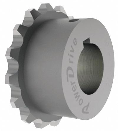 POWER DRIVE Chain Coupling Sprocket: 40, Steel, 1 1/4 in Bore Dia - Keyed Bore Chain Coupling Sprockets