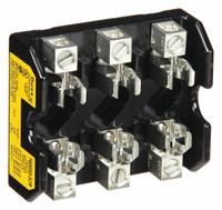 BUSSMANN Fuse Block: Open Block Design, 3 Pole, 600 V AC, Box Lug, Non-Indicating (MPN T60030-3CR). Key specifications — Brand: BUSSMANN.