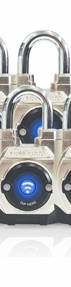 EGEETOUCH Bluetooth Padlock: Silver, Zinc Die-Cast, Stainless Steel Shackle (MPN 5-02501-94-06). Key specifications — attr1351169: NFC; attr1320070: Series 5th Gen; attr1314123: EGEETOUCH.
