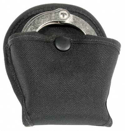 BLACKHAWK Handcuff Pouch: Handcuff Pouch, Single, CORDURA, Black, 2 1/4 in Belt - Accessories for Handcuffs & Restraints