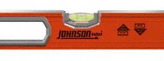 JOHNSON LEVEL HD Magnetic Aluminum Box Level: Level & Plumb, Box, Cushioned, Cushioned, Rare Earth (MPN 9550-2400). Key specifications — attr934734: 9550-2400; attr934735: JOHNSON LEVEL; attr939796: Acrylic; attr939781: Rare Earth; attr983962: Aluminum; attr939959: Top & Side Read; attr939953: Removable End Caps.