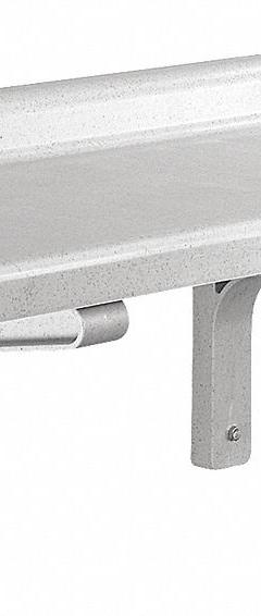CAMSHELVING PREMIUM Wall Shelf Kit: Solid Shelf, 14 in x 36 in x 13 in, Gray (MPN EACSWS1436SK480). Key specifications — Color: Gray; Shelf Style: Solid; Includes Mounting Hardware: Yes; Brand: CAMSHELVING PREMIUM.