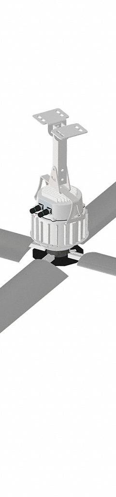 SKYBLADE Ceiling Fan: 29,942 cfm Airflow, 7 ft Blade Dia, Variable Speeds, 230V AC, Single Phase (MPN G420-0721-423-1). Key specifications — Voltage: 230V AC; Light Kit: No; Series: G420; Number of Speeds: Variable; Phase: Single; Current: 4.1 A; Brand: SKYBLADE.