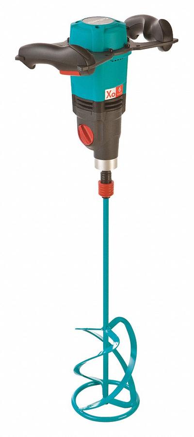 COLLOMIX Hand-Held Mixer: Quick-Disconnect Hexafix, 24 gal, Dual Safety Trigger - Single-Paddle Corded Mud Mixers