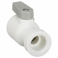 PARKER Manual Two-Way Ball Valve: 1/4 in, Polypropylene, Straight, Push x FNPT, Full Port Ball Port (MPN LFPP4VFC6). Key specifications — Brand: PARKER; Handle: Lever.