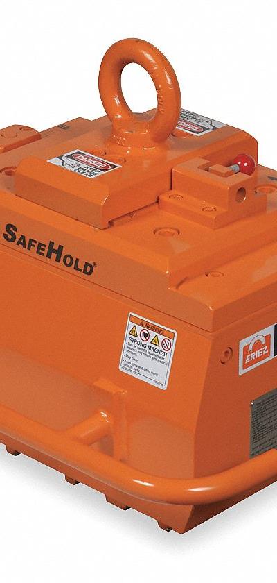 ERIEZ Lifting Magnet: 2,400 lb Max Load Capacity - Flat-Surface Lifting Magnets