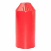 ELECTRIDUCT Heat Shrink End Caps: 25 Pk, 1.56 in I.D. Before Shrinking, 0.59 in I.D. After Shrinking (MPN HSEC-150-UV-RD-25PK). Key specifications — Shrink Tubing Properties: UV Light Resistant; Shrink Ratio: 3:1; Temp. Range: -55°C to 110°C; Brand: ELECTRIDUCT; _Pack Size: 25.