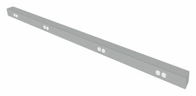 INSTOCK Electrical Wire Raceway: 8 ft Overall Lg, Aluminum - Lab Furniture Raceways & Apron Rails