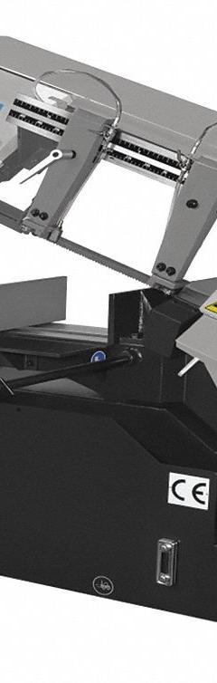 SHARP Band Saw: 9 in x 11 13/16 in, 75 to 305 SFPM, 45°, 6.8 A, 3 Phase, 220V AC (MPN SW-100H). Key specifications — attr313019: 6.8 A; attr313020: 3; attr313018: 45°; attr313016: 9 in x 11-13/16 in; attr313017: 75 to 305 SFPM; attr325084: SHARP.
