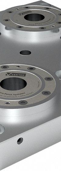 VEKTEK Fixture Plates: Rectangular, Steel, 300 mm W x 300 mm L x 45 mm H, 55.1 lb Wt, 571040. Key specifications — attr1036219: Subplate; attr1036220: VEKTEK; attr1091714: G 1/8" Blow-Off Port.
