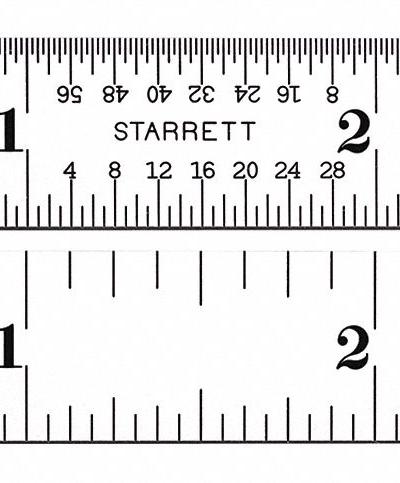 STARRETT Ruler: C604R-3 - Steel Rulers