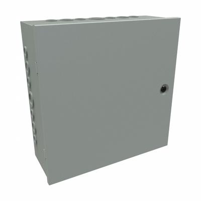 HAMMOND Junction Box: Steel, 16 in x 16 in x 6 in, NEMA 1, Solid Cover, Hinged - Steel Indoor Enclosures with Hinged Covers