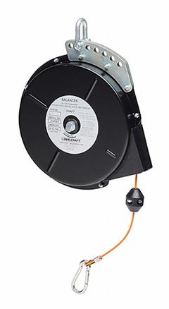 REELCRAFT Tool Balancer: Ratchet Locking, 10 lb Max. Tool Wt, 8 ft Cable Lg, Steel, Spring Clip, TBL (MPN TBL 10). Key specifications — attr378750: Fixed; attr215471: 5.00 to 10.00 lb; attr215474: Steel; attr378751: Not Included; attr378752: No; attr215463: REELCRAFT.