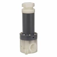 PLAST-O-MATIC Adjustable Antisiphon Relief Valve: Polypropylene, PTFE, 2 in x 2 in, FNPT x FNPT (MPN RVDT200T-PP). Key specifications — Brand: PLAST-O-MATIC.