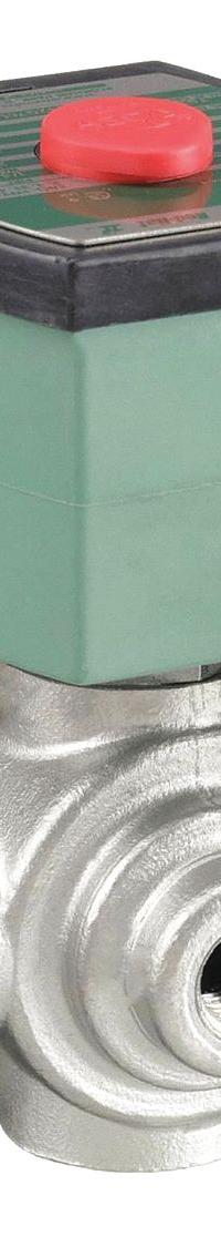 REDHAT Solenoid Valve: 4-Way, 3/8 in Pipe Size, 120V AC, Watertight/Without Junction Box, PTFE Seal (MPN 8342G703). Key specifications — Pipe Size: 3/8 in; Voltage: 120V AC; Brand: REDHAT; Coil Enclosure: Without Junction Box.
