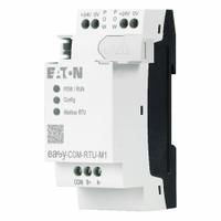 EATON Programmable Logic: Modbus RTU (MPN EASY-COM-RTU-M1). Key specifications — attr205796: EASY-COM-RTU-M1; attr1072740: 24V DC; attr1072741: Communication Module.