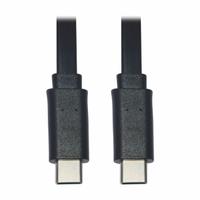 EATON TRIPP LITE Usb Cable: Type C End 1, Type C End 2, Black, 3 ft Lg, 2.0 USB Specification (MPN U040-003-C-FL). Key specifications — End 1 Connection Type: Type C; Color: Black; Brand: EATON TRIPP LITE; Jacket Material: PVC; Product Type: USB Cable; End 2 Connection Type: Type C.