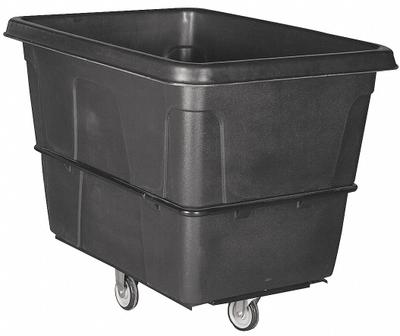 GRAINGER Cube Truck: 8 cu ft, 700 lb, 38 1/2 in L x 27 in W x 29 in H, (2) Rigid/(2) Swivel - High-Maneuverability Cube Trucks