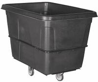 GRAINGER Cube Truck: 8 cu ft, 700 lb, 38 1/2 in L x 27 in W x 29 in H, (2) Rigid/(2) Swivel, Black (MPN 36FK88). Key specifications — Manufacturer Part Number: 36FK88; Brand: GRAINGER; Caster/Wheel Configuration: (2) Swivel; Color: Black.
