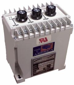 LUMENITE Liquid Level Controller: 110V AC, SPDT, DIN Rail, Relay, 3 7/8 in x 2 3/4 in x 4 3/4 in (MPN WFLTV-DM-6011). Key specifications — Voltage Rating: 110V AC; Contact Form: SPDT; Brand: LUMENITE; Output Type: Relay.