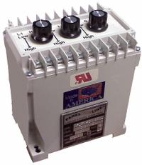 LUMENITE Liquid Level Controller: 110V AC, SPDT, DIN Rail, Relay, 3 7/8 in x 2 3/4 in x 4 3/4 in (MPN WFLTV-DM-6011). Key specifications — Voltage Rating: 110V AC; Contact Form: SPDT; Brand: LUMENITE; Output Type: Relay.
