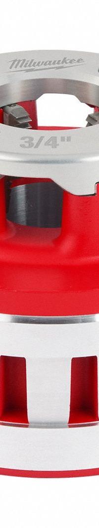MILWAUKEE Pipe Threading Die Head: 12R, For 3/4 in Pipe, NPT, High Speed Steel, Right Hand (MPN 48-36-1008). Key specifications — attr530269: NPT; attr530251: Right Hand; attr530247: MILWAUKEE.