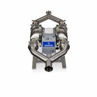 GRACO Electric Diaphragm Pump: Stainless Steel Body, Three Phase, 380-480V AC, 3 in, 18 ft Max. Head (MPN HE120-1516). Key specifications — Nameplate Voltage: 380-480V AC; Brand: GRACO; Surface Roughness: 32 Ra; Check Valve Material: SS; Diaphragm Material: PTFE with Santoprene Backing; Seat Material: 316 SS.
