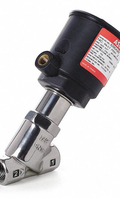 ASCO Angle Body Piston Valve: 2-Way - 2-Way/2-Position, Normally Closed Air-Operated Valves
