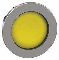SCHNEIDER ELECTRIC Push Button Head: 30 mm Panel Size, Non-Illuminated, Metallic, Yellow (MPN ZB4FA56). Key specifications — Manufacturer Part Number: ZB4FA56; Compatible Operator Illumination: Non-Illuminated; Compatible with Series: XB4; Head Attachment Type: Screw-On; Head Material: Metal; Brand: SCHNEIDER.