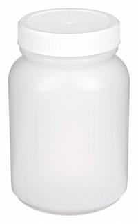 QORPAK Sampling Bottle: HDPE, 250 mL, 8.5 fl oz, Closure Included, Natural, 53-400, Polypropylene (MPN PLC-03582). Key specifications — Brand: QORPAK; Graduated: No; Body Color: Natural.