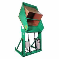 VALLEY CRAFT Hydraulic Box Dumper: 6,000 lb Max Load Capacity, 12 1/2 in Max Chute Reach, 460V AC (MPN F80191A1). Key specifications — Frame Material: Steel; Operating Voltage: 460V AC; Chute Material: Steel; Brand: VALLEY CRAFT; Controls: Pendant; Includes: Spring-Loaded Hold Down Bar.
