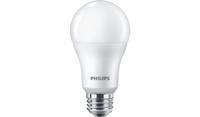 PHILIPS Compact LED Lamp: Medium Screw (E26), LED, (A) Classic, A19, 14 W Watt, 3000K, Frosted, A19 (MPN 14A19/COR/930/FR/P/E26/DIM/T20-6/1CT). Key specifications — attr233510: A19; attr233525: 120V AC; attr233549: Frosted; attr518949: 3000K; attr239859: PHILIPS.