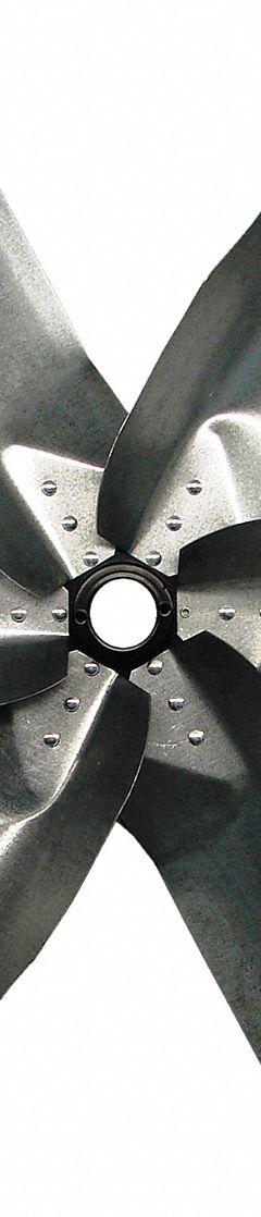 REVCOR Fan Blade: Clockwise, 24 in Propeller Dia. (In.), 6 Blades, Galvanized, 38° Pitch (Deg.) (MPN KH240638). Key specifications — Brand: REVCOR.