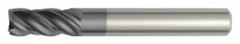 WIDIA HANITA Corner Radius End Mill: Carbide, AlTiN Coated, 4 Flute, 4 mm Mill Dia, 12 mm LOC (MPN 477804002MT)