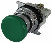 EATON Mushroom Head Push Button: Non-Illuminated, Mushroom Head Profile, Metallic, 30 mm, 1NO/1NC (MPN 10250T32G). Key specifications — Brand: EATON; Action: Momentary; Series: 10250T; Push Button Material Type: Metallic.