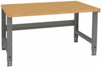TENNSCO Workbench: Adj Ht, Laminated Hardwood Butcher Block, 60 in x 36 in, Gray (MPN WBA-1-3660W). Key specifications — Brand: TENNSCO.