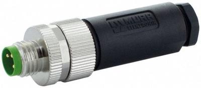 MURRELEKTRONIK Circular Connector: A Coded, 3 Pin, M8 with Straight Connection, IP67 - Field-Wireable M8 Circular Connectors