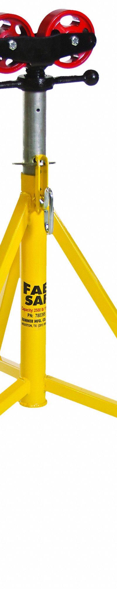 SUMNER Roller Head Pipe Stand: Straight Roller Head - Roller Straight-Head Pipe Stands