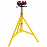 SUMNER Roller Head Pipe Stand: Straight Roller Head, 2,500 lb Max Load Capacity, Rigid Leg, Metal (MPN 4800SWH). Key specifications — attr511105: Large Ribbed Vee Head to Accommodate a 36 in (900 mm) Pipe; attr511119: Rigid; attr511107: Metal; attr473852: SUMNER.