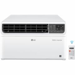 LG Window Air Conditioner: 300 sq ft – 340 sq ft, 8,000 BtuH, 115V AC, 5-15P, Cooling Only, Fixed (MPN LW8022IVSM). Key specifications — Brand: LG; Combined Energy Efficiency Ratio (CEER) Rating: 15.5; Voltage: 115V AC; NEMA Plug Configuration: 5-15P; Special Features_Broad: Wi-Fi.