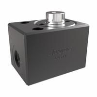 JERGENS Hydraulic Cylinder: Single Acting, 6,100 lbf Nominal Capacity, 5/8 in Stroke Lg, Vertical (MPN 60371). Key specifications — attr95641: Single Acting; attr95644: 1.22 sq in (Push); attr98894: JERGENS; attr1099770: Vertical; attr1099769: Double Mounting Hole.