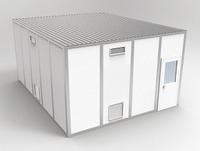 PORTA-FAB Modular Cleanroom: 20 ft x 16 ft x 10 ft, 320 sq ft Int Area, STC 31 (MPN 8CR1620). Key specifications — Brand: PORTA-FAB; Sound Transmission Coefficient: STC 31; Wall Material: Steel; Assembled: Unassembled.