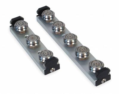 BISHOP-WISECARVER Linear Guide Carriage Assembly: SW, Size 2, 3-Roller Assembly - Bishop-Wisecarver UtiliTrak SW Wheel Plate Assemblies