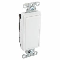 HUBBELL Wall Switch: Rocker Switch, 3-Way, Maintained, White, 120/277V AC, 15 A (MPN DS315W). Key specifications — Illuminated: No; Voltage Rating: 120/277V AC.
